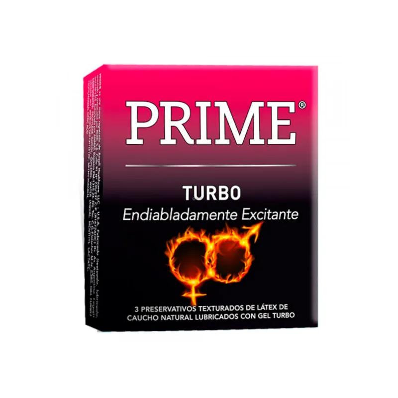 Preservativos Turbo Prime - Cont. 3 Unidades.