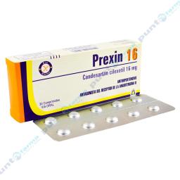 Prexin 16 Candesartan Cilexetil 16 mg - Caja de 30 comprimidos