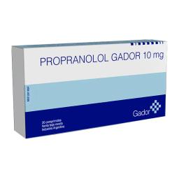 Propranolol Gador 10 mg - Cont. 20 comprimidos
