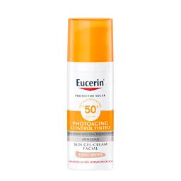 Protector Solar Facial Anti-Edad con Color Tono Medio FPS50+ Eucerin - Cont.50 mL