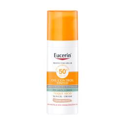 Protector Solar Sun Facial Toque Seco Tono Medio FPS50+ Eucerin - Cont.50mL