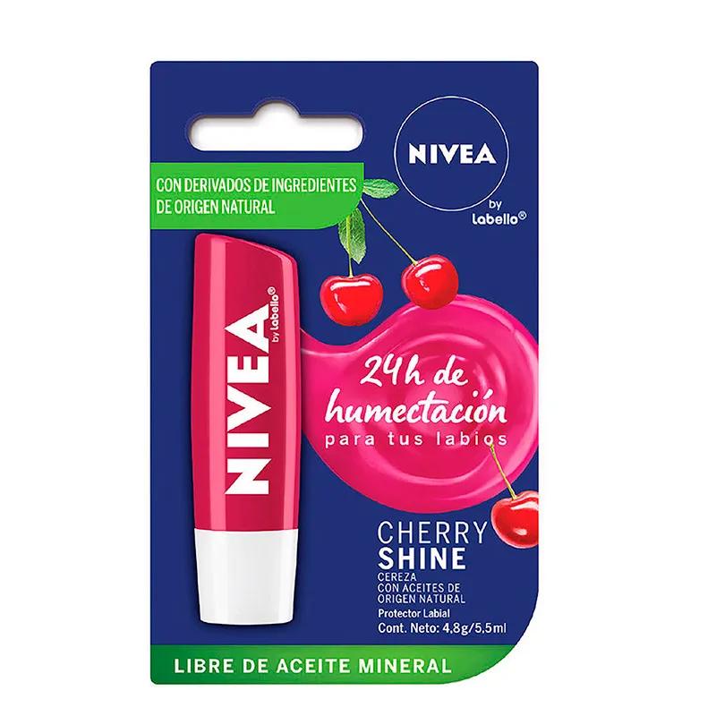 Protector Labial Cherry Shine Labello Nivea - 4,8 gr