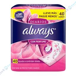 Protectores Diarios Always - Cont. 40 unidades