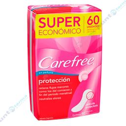 Protectores Diarios Protección Carefree - Cont. 60 unidades