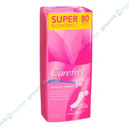 Protectores Diarios Protección Compact Carefree - Cont. 80 unidades