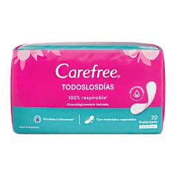Protectores Diarios Todos los días Carefree - Cont 20 unidades