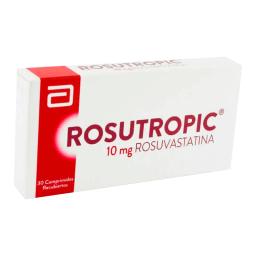 ROSUTROPIC 10mg - Rosuvastatina 10 mg - Caja de 30 comprimidos recubiertos