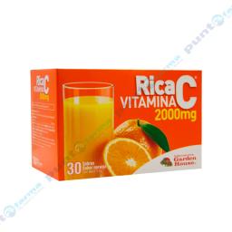 Rica C - Vitamina C 2000 mg - Caja de 30 sobres