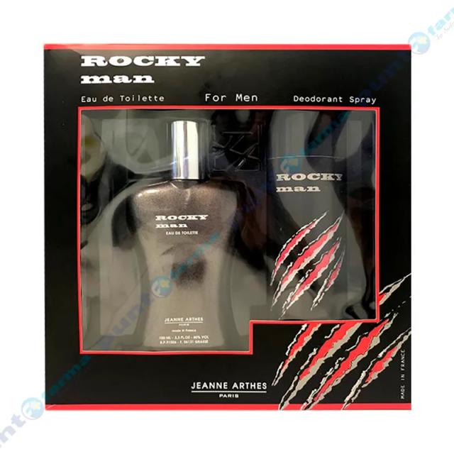 Image miniatura de Set-Rocky-Man-Eau-de-Toilette-Body-Spray-200-mL-New-Design-100-mL-39440.webp