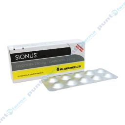 Sionus - Levodopa 250 mg + Carbidopa 25 mg - Cont. 30 comprimidos ranurados