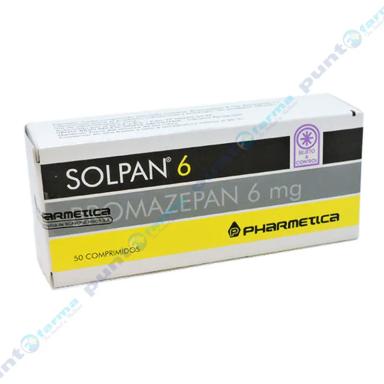 Solpan Bromazepam 6 mg - Caja de 50 comprimidos