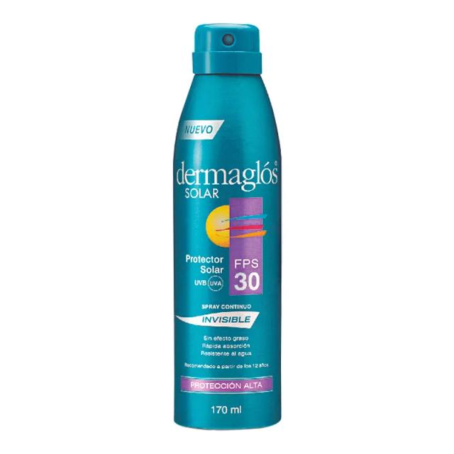 Image miniatura de Spray-Protector-Solar-SPF30-Invisible-Dermaglos-170-mL-42314.webp