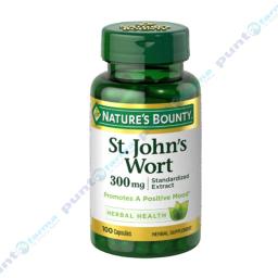 St.Jons Wort Hierba de San Juan Natures Bounty - Cont.100 Cápsulas