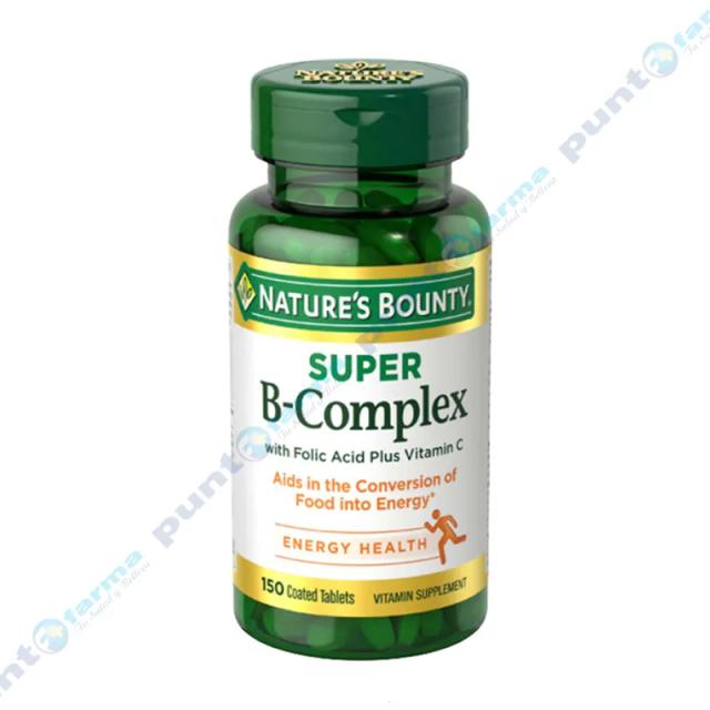 Image miniatura de Super-Complejo-B-Acido-Folico-y-Vitamina-C-Natures-Bounty-Cont-150-tabletas-38459.webp