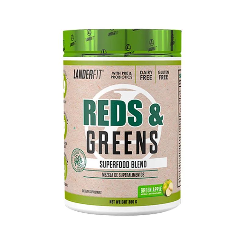 Superalimento en Polvo Reds & Greens Manzana Verde LanderFit - 360mg
