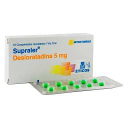 Supraler Desloratadina 5 mg - Caja de 10 comprimidos recubiertos