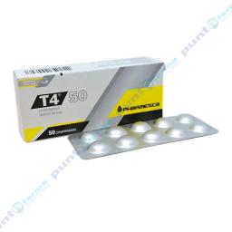T4 50 Levotiroxina Sodica 50 mcg - Caja de 50 comprimidos