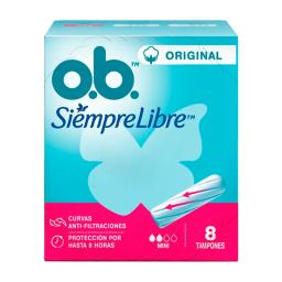 Tampones Ob Siempre Libre Original Mini - Cont 8 unidades