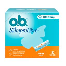 Tampones Ob Siempre Libre Original Super - Cont.8 unidades
