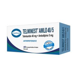 Telminest AMLO 40/5 Telmisartán 40 mg - Caja de 40 comprimidos bicapa