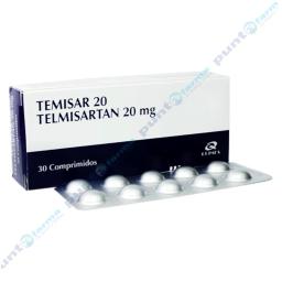 Temisar 20 Telmisartan 20 mg - Caja de 30 comprimidos