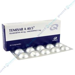 Temisar A 40/5 Telmisartán 40mg Amlodipino 5mg - 30 comprimidos
