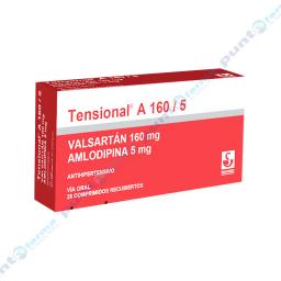 Tensional A 160/5 Valsatán 160 mg - Caja de 28 comprimidos recubiertos