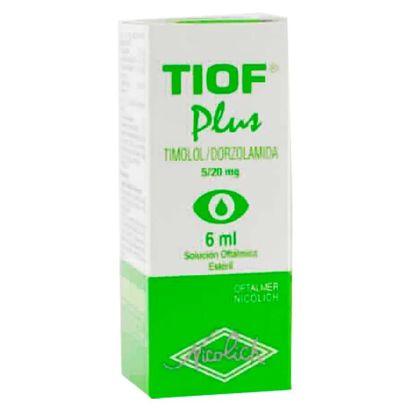 Tiof Plus - Timolol / Dorzolamida - Solución Oftálmica Estéril 6 mL