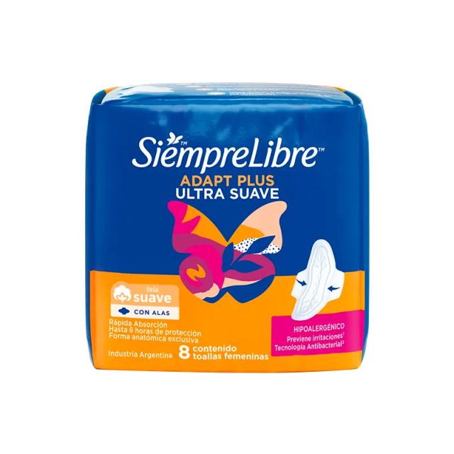 Image miniatura de Toallas-Femeninas-Fir-Adapt-Plus-Siempre-Libre-8-unidades-52139.webp