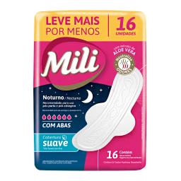 Toallas Femeninas Nocturno Mili - Cont 16 unidades