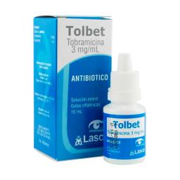 Tolbet Tobramicina 3mg/mL - Solución oftálmica estéril de 10 mL
