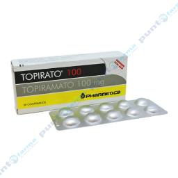 Topirato 100 Topiramato 100 mg - Contenido de 30 comprimidos