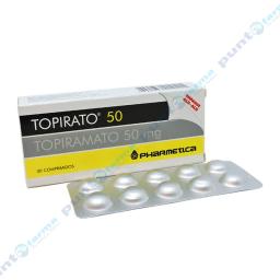 Topirato 50 Topiramato 50 mg - Caja de 30 comprimidos ranurados