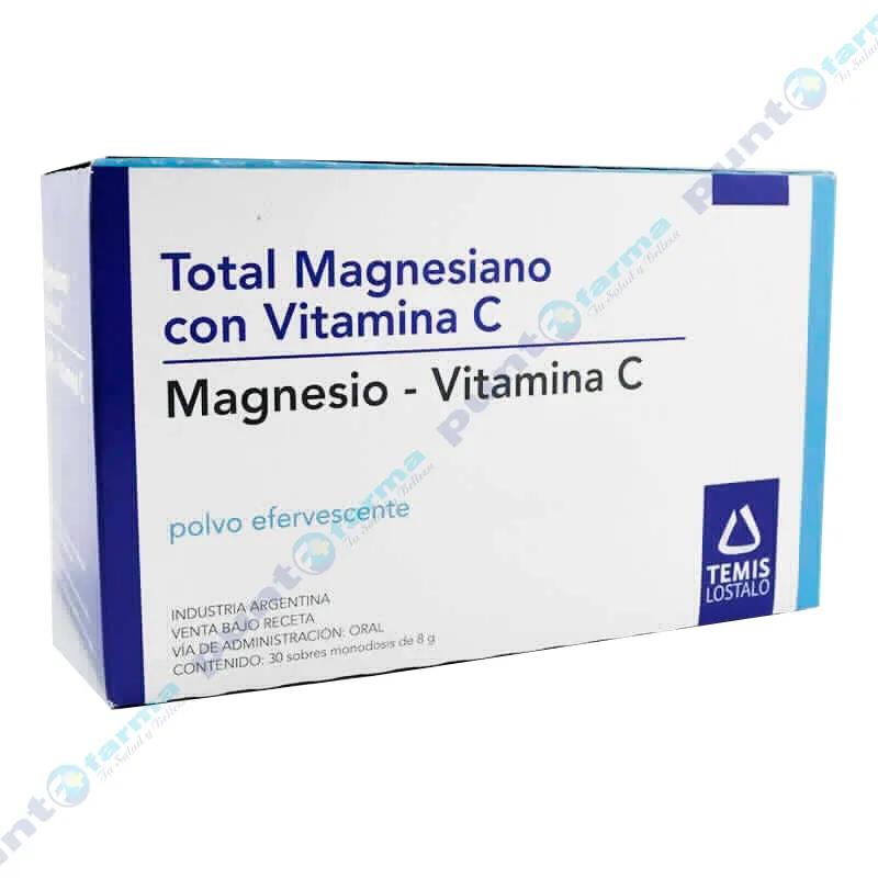 Total Magnesiano con Vitamina C - Contiene 30 sobre monodosis de 8g