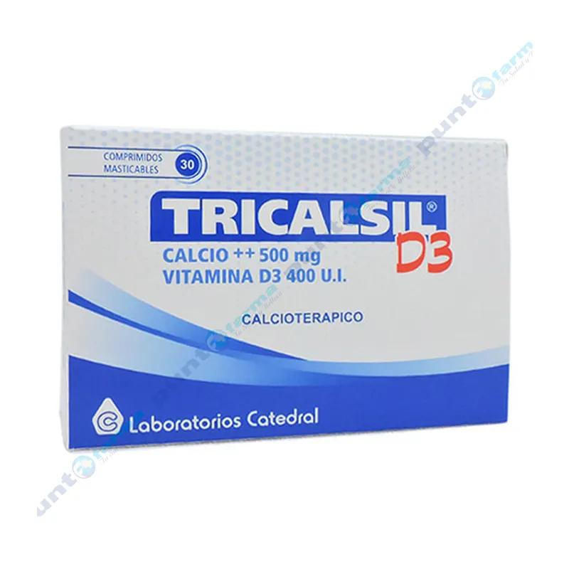 Tricalsil D3 Calcio ++ 500 mg - Cont. 30 comprimidos masticables