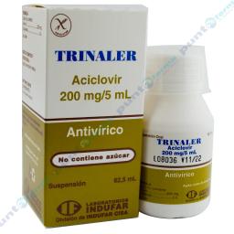 Trinaler - Aciclovir 200 mg/5mL - Suspensión frasco de 62,5 ml