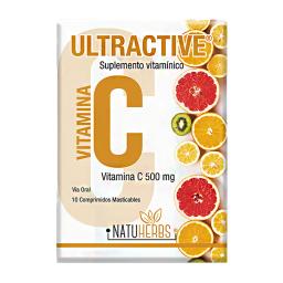 Ultractive C 500 mg - Caja de 10 comprimidos masticables