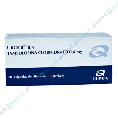 Urotic 0,4 Tamsulosina Clorhidrato 0,4 - Cont. 30 cápsulas de liberación controlada