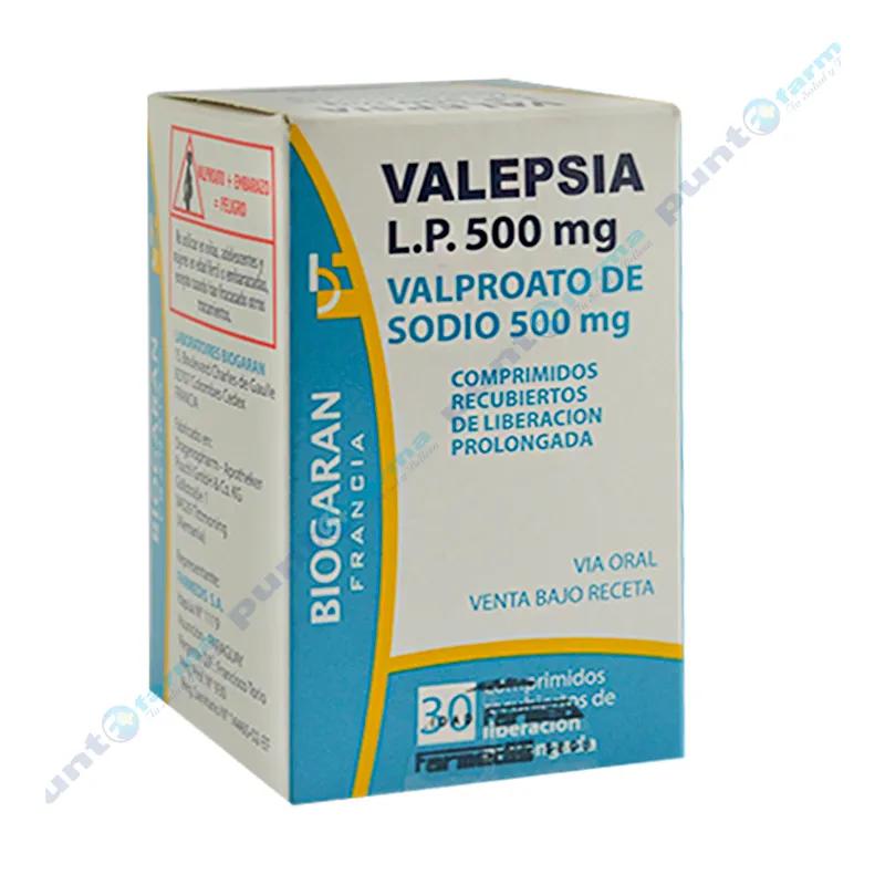 Valepsia L.P 500mg - Caja de 30 comprimidos