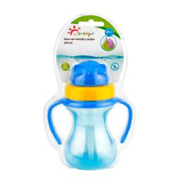 Vaso con Manija y Pajita SunDelight - Cont.190 mL