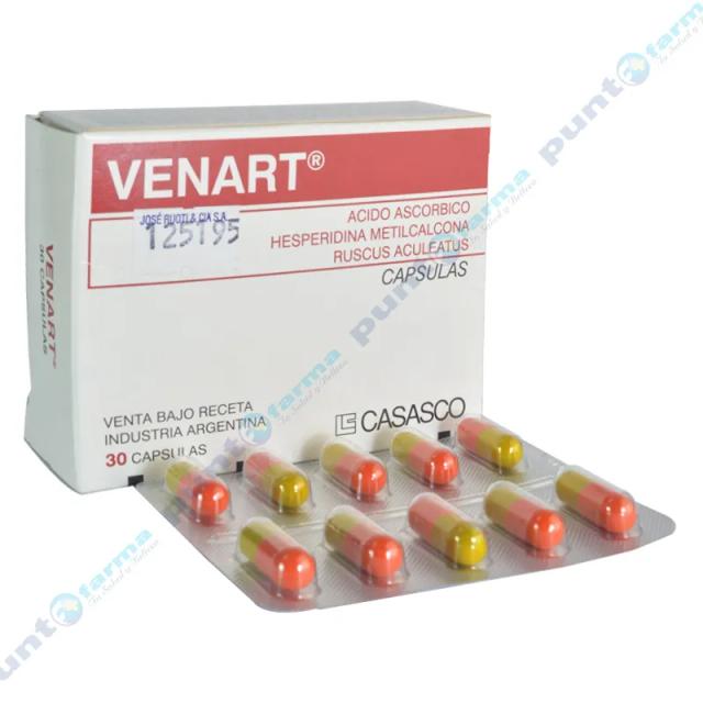 Image miniatura de Venart-Acido-Ascorbico-Cont-30-capsulas-28433.webp