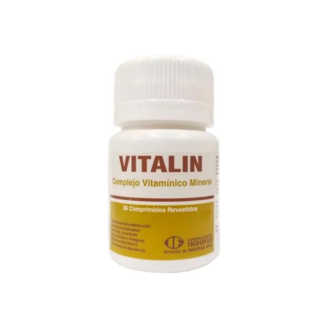 Image miniatura de Vitalin-Complejo-vitaminico-Cont-30-comprimidos-revestidos--48557.webp