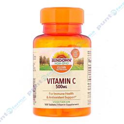 Vitamina C 500 mg Sundown Naturals - Frasco de 100 comprimidos