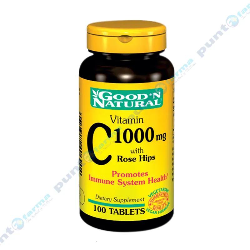 Vitamina C 1000mg Good N Natural - Fco de 100 tablets