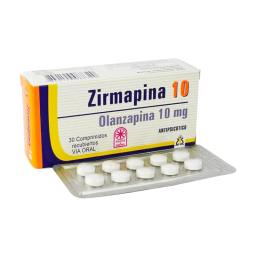 Zirmapina 10 Olanzapina 10 mg - Caja de 30 comprimidos recubiertos