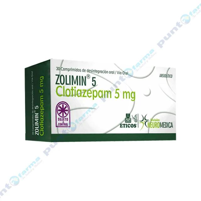 Image miniatura de Zolimin-5-mg-Clotiazepam-5-mg-Caja-de-30-comprimidos-de-desintegracion-oral-40307.webp