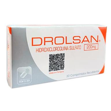 Drolsan Hidroxicloroquina Sulfato 200 mg - Cont. 30 Comprimidos