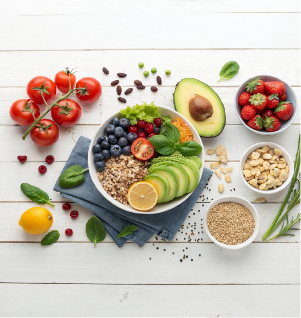 Alimentos saludables para nutrición