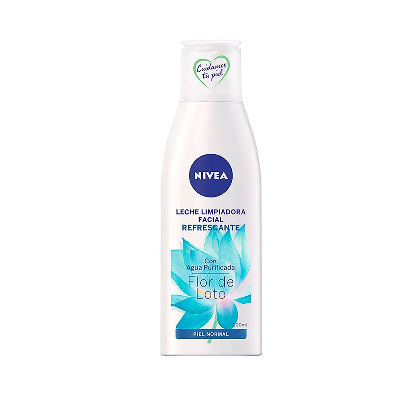 Leche Limpiadora Facial Refrescante Flor de Loto Nivea - 200 mL