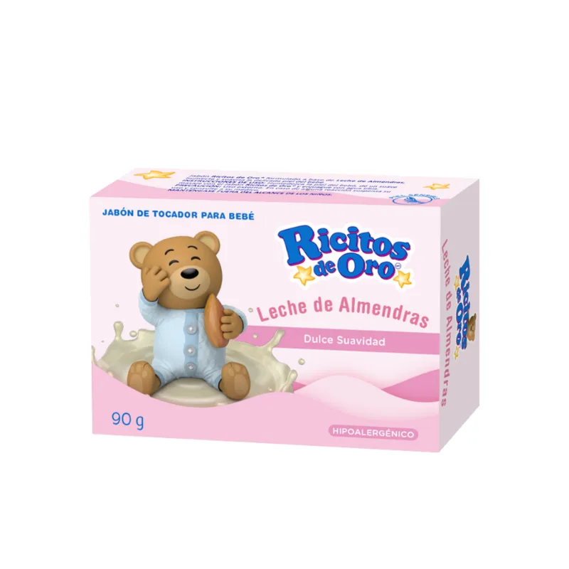 Jabon Para Bebé Leche de Almendras Ricitos de Oro - Cont. 90 gr